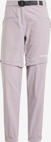 Pantalon de sport 'Utilitas' ADIDAS TERREX en violet : devant