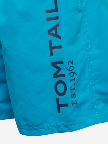 TOM TAILOR Zwemshorts 'Jeremy' in Blauw