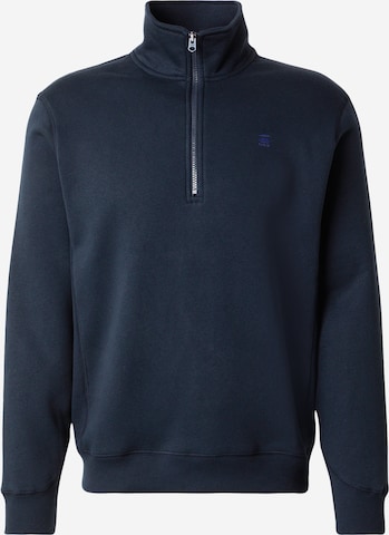 G-STARSweater majica 'Premium Core' - plava boja: prednji dio