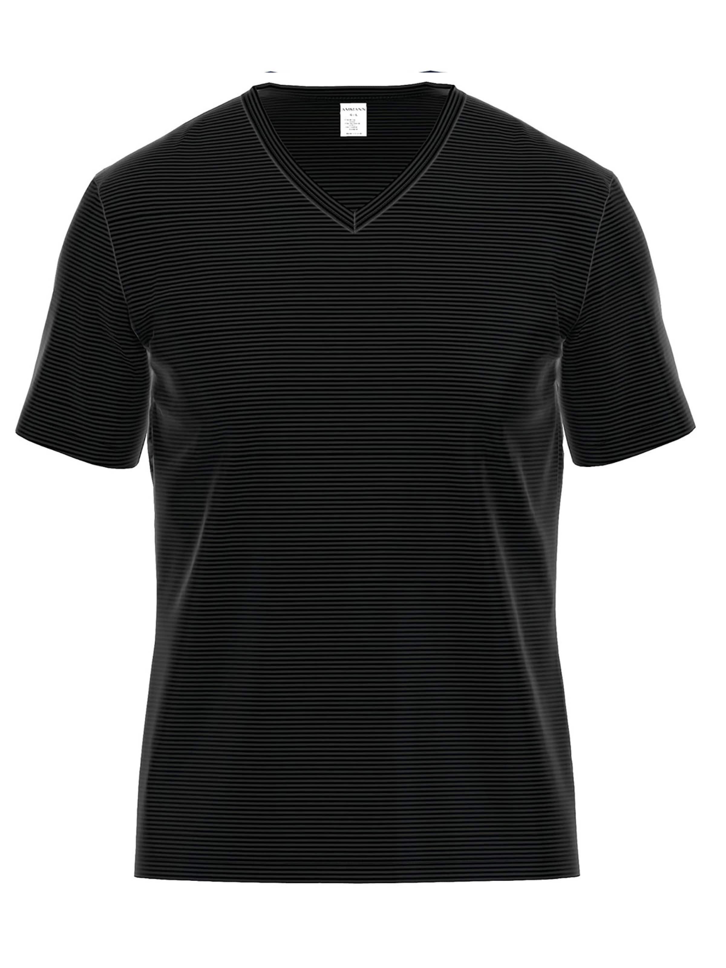 Ammann Undershirt 'Day Modern / Cotton & More' in Black: front