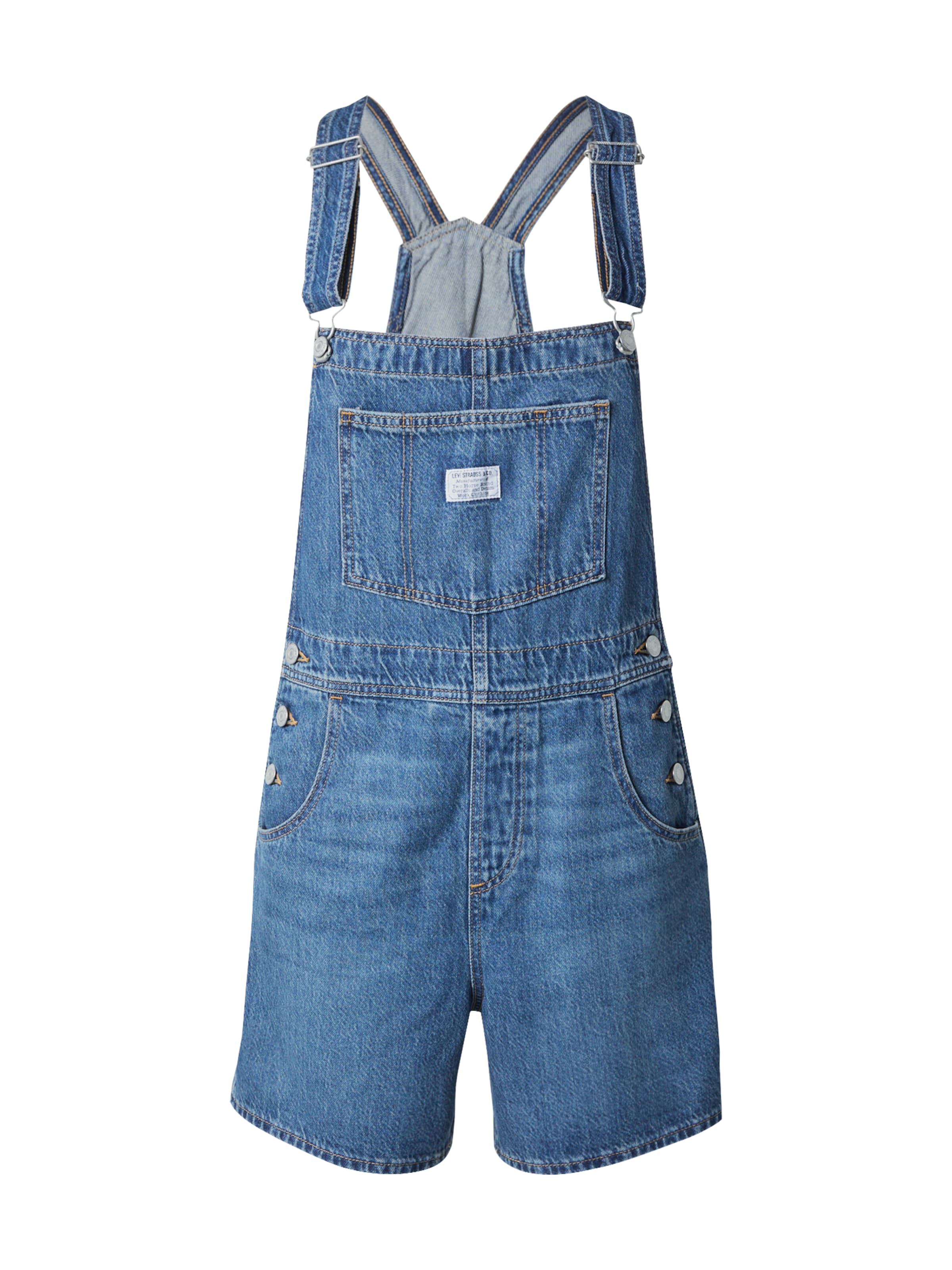LEVI'S ® Normální Džíny s laclem 'Vintage Shortall' – modrá: přední strana