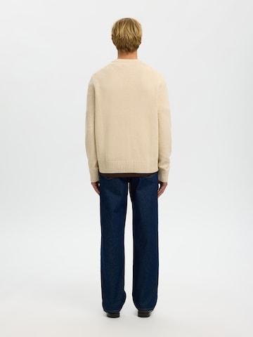 SELECTEDPulover 'SLHALEX' - bež boja