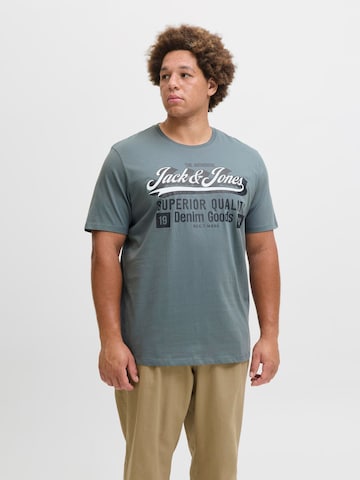 Jack & Jones Plus - Camiseta en azul