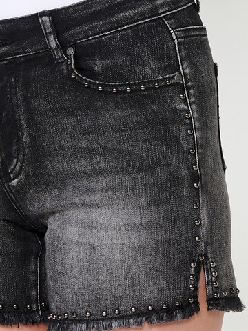 KOROSHI Slimfit Jeans i svart