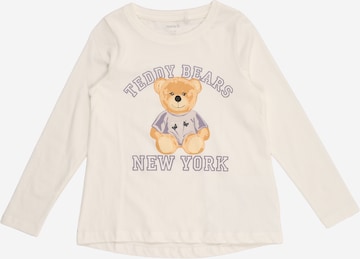 NAME IT T-shirt 'NMFVIOLET' i vit: framsida