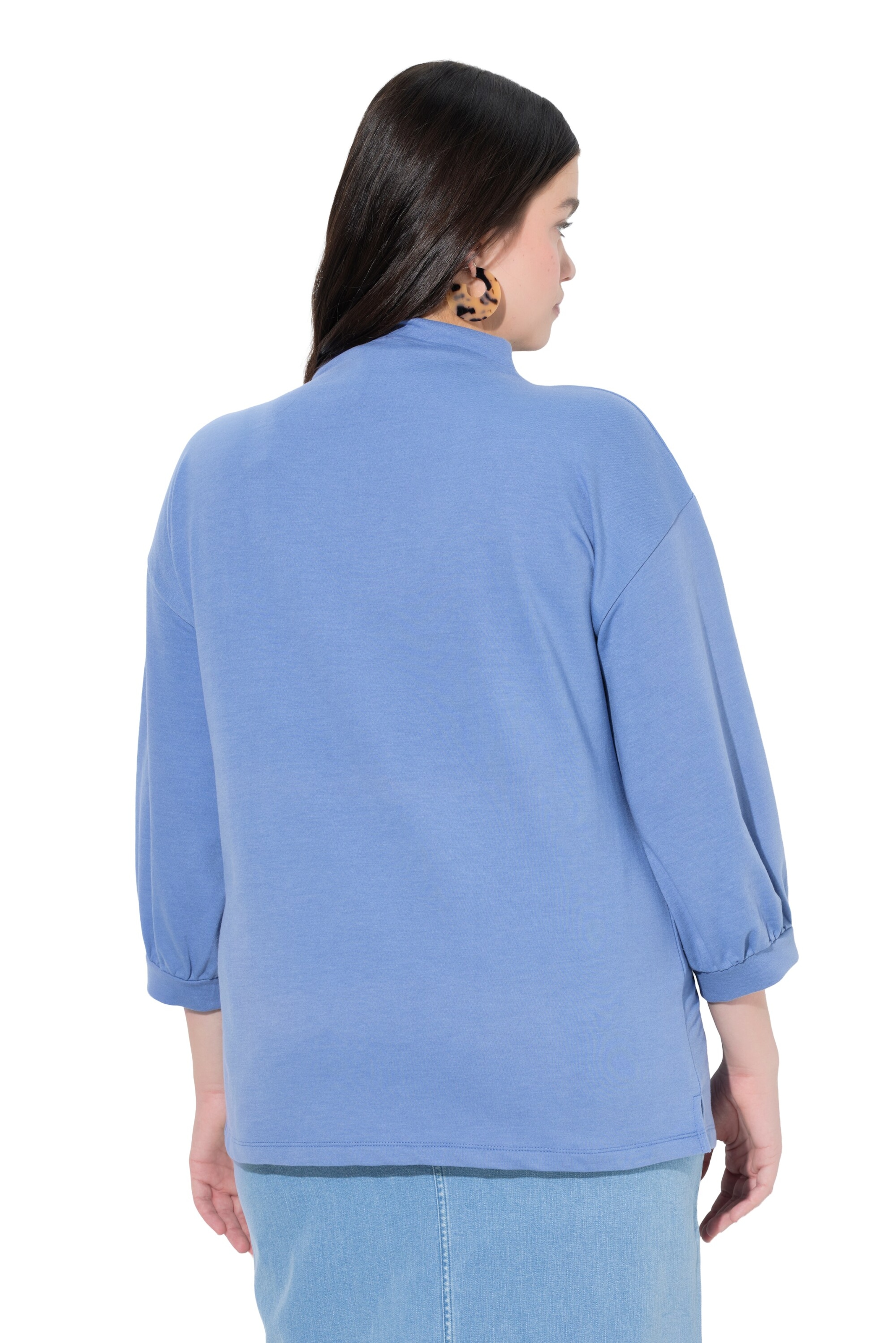 Ulla Popken Sweatshirt in Blauw
