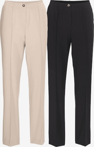 Regular Pantalon Goldner en beige : devant