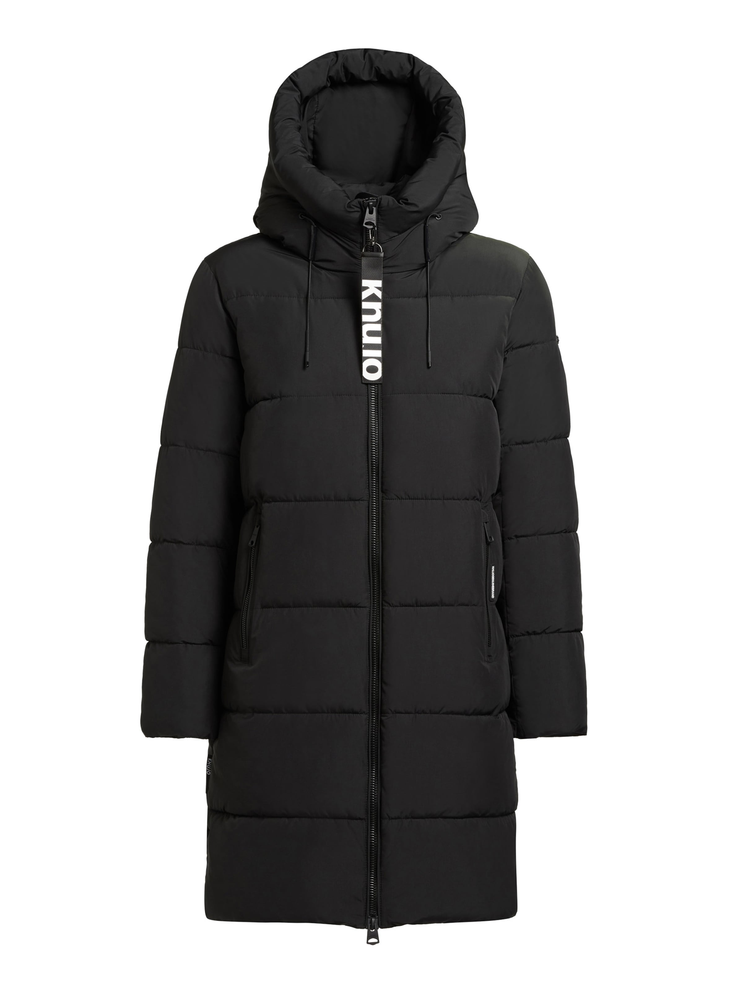 khujo Wintermantel in Schwarz: Vorderseite