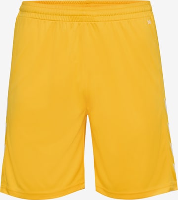 Pantalon de sport Hummel en jaune : devant