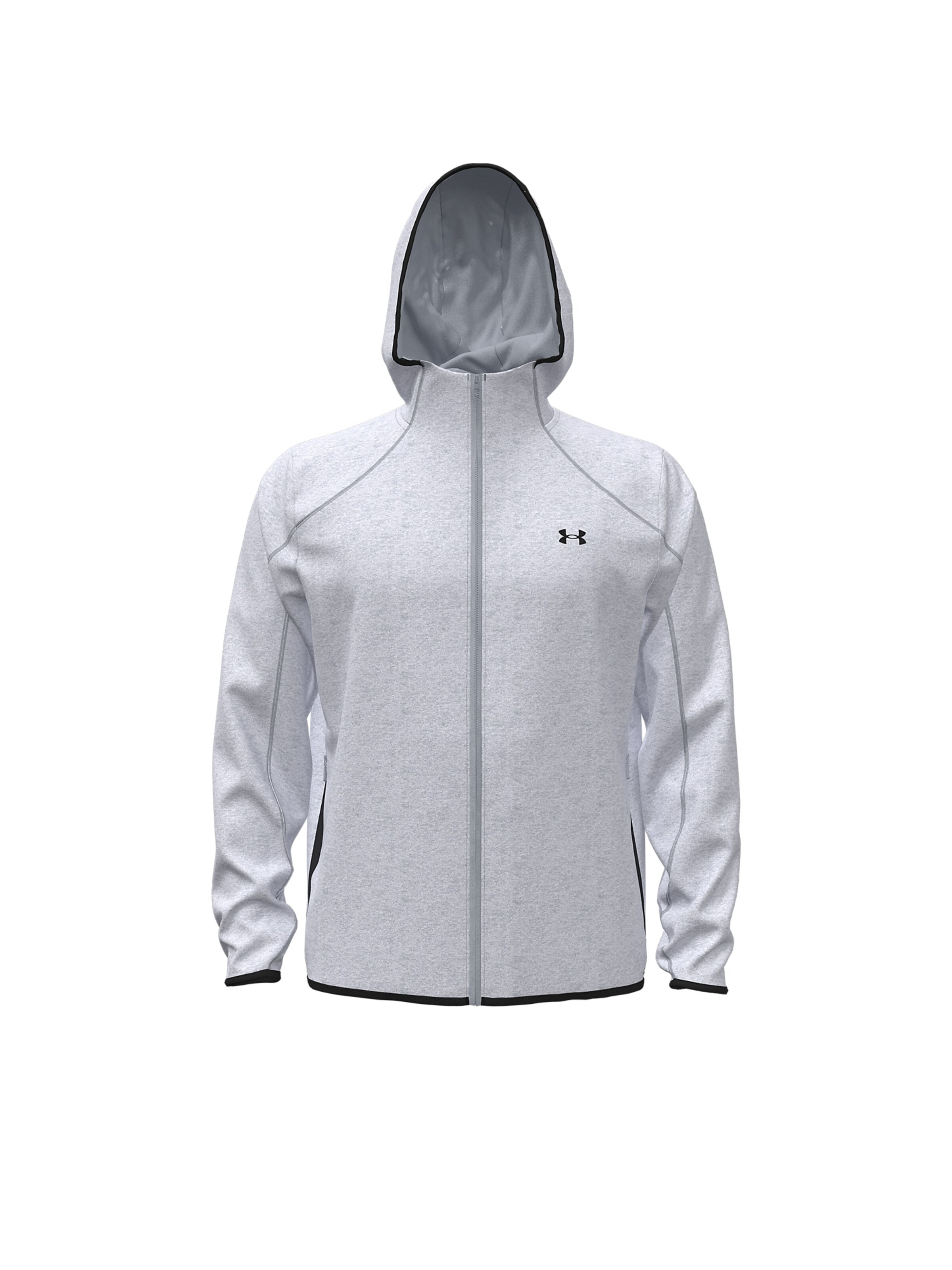 UNDER ARMOUR Sportsweatvest 'Unstoppable Flc' in Grijs: voorkant