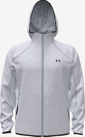 UNDER ARMOUR Sportsweatvest 'Unstoppable Flc' in Grijs: voorkant