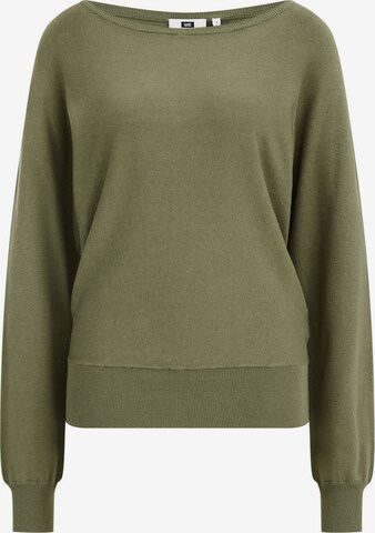 WE Fashion Sweater in Green: front