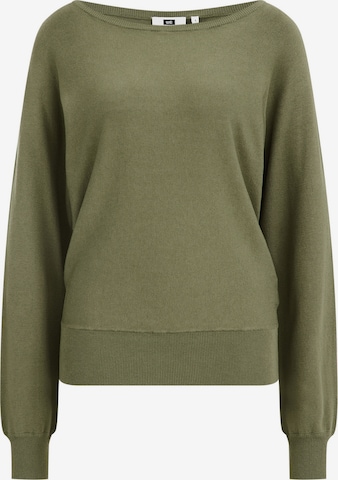 WE Fashion Sweater in Green: front