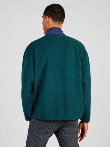 LEVI'S ® Trui 'Polar Fleece Mock Neck Sweatshirt' in Groen