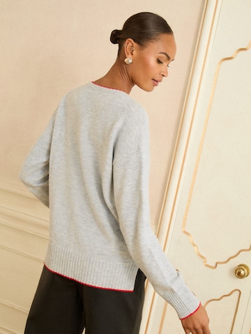 love & roses Пуловер в сиво