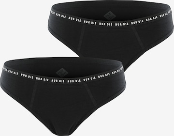 Nur Die Panty ' Alles Geregelt Menstruations-Slip stark' in Black: front