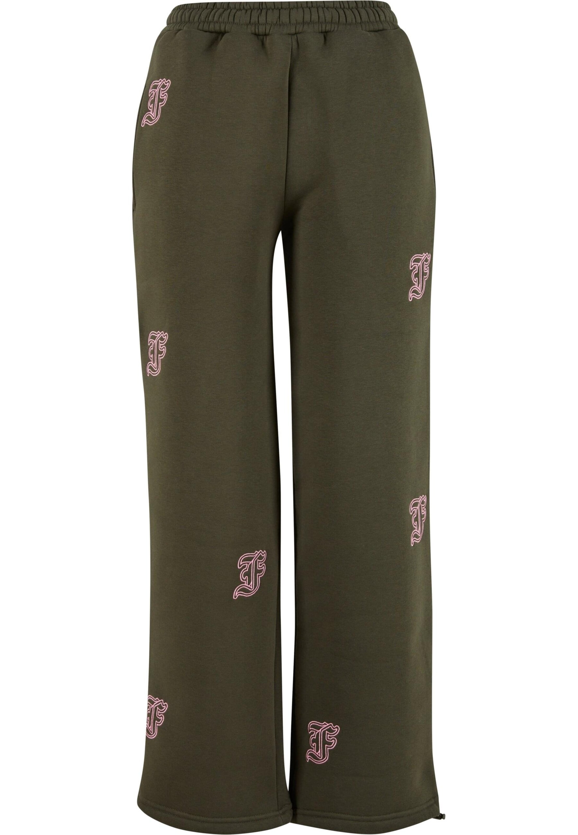 Felicious Regular Broek in Groen: voorkant