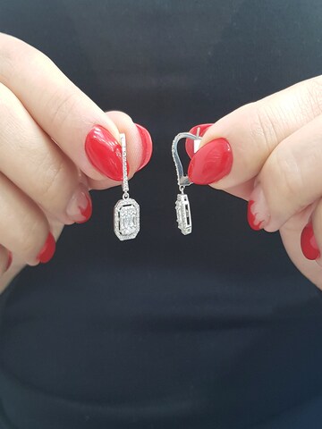 EinStein Diamant Earrings in Silver