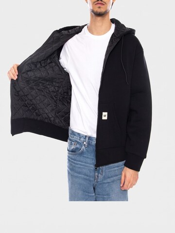 CAT Zip-Up Hoodie 'Blueprint Hoodie Black' in Black