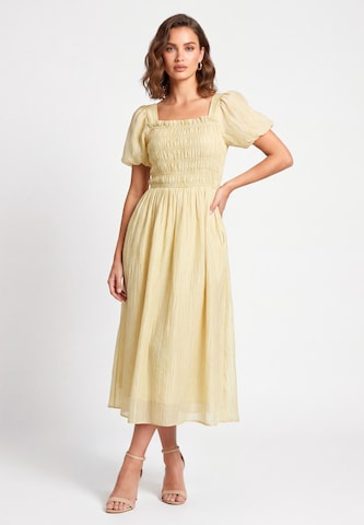 faina - Vestido en verde: frente