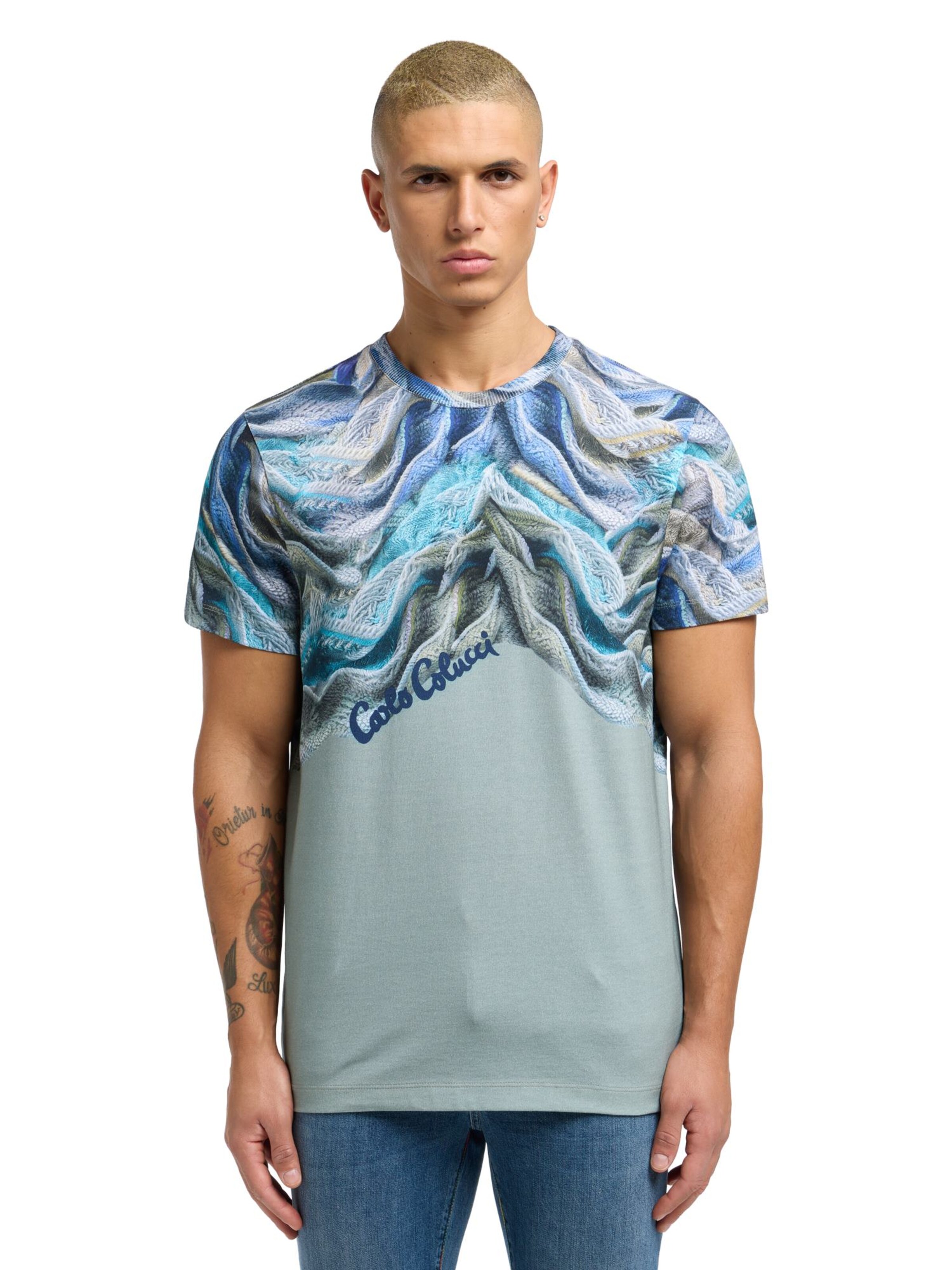 Carlo Colucci Shirt 'Donquerque' in Groen: voorkant