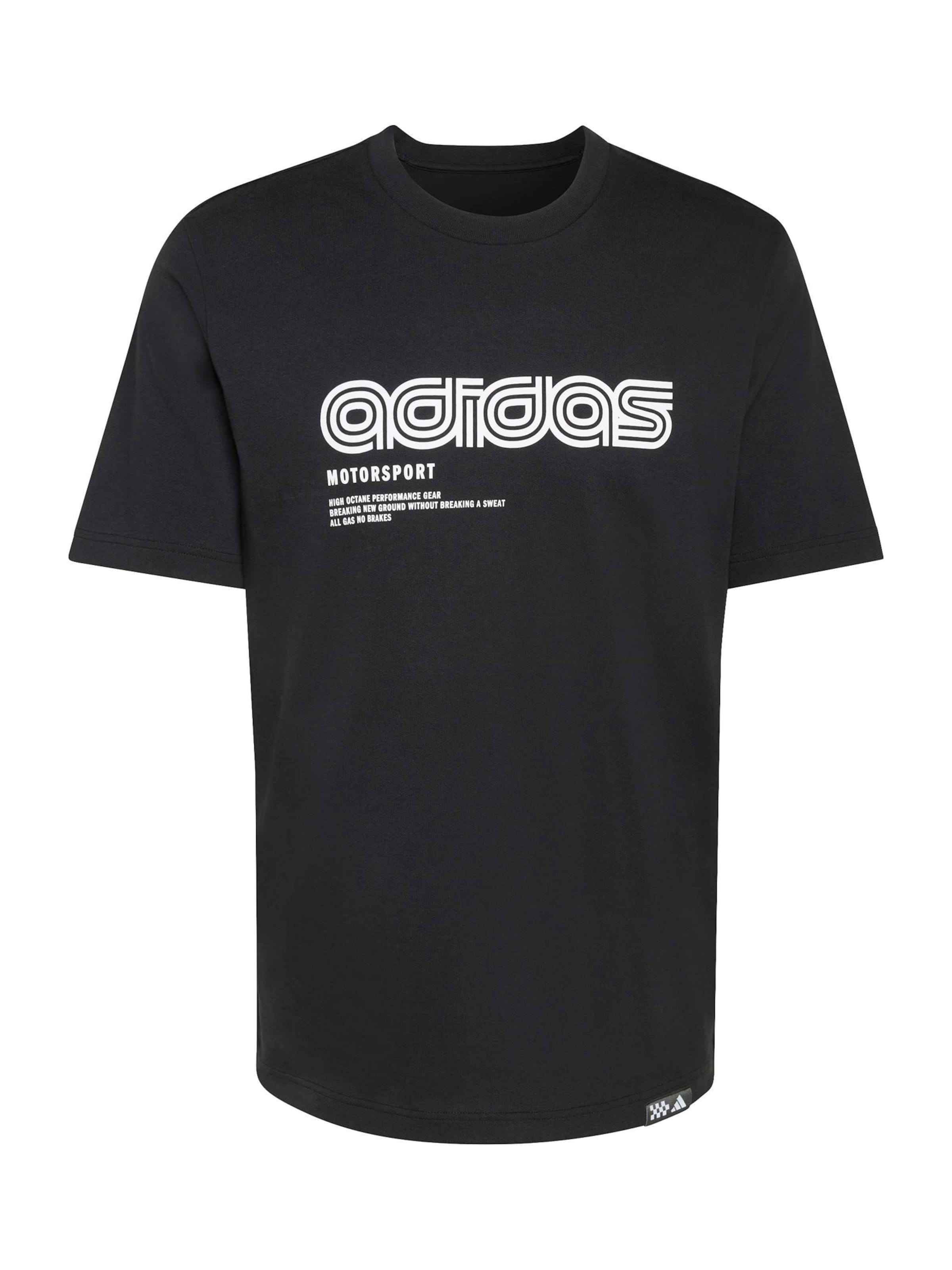 Tricou funcțional 'LINEAR' de la ADIDAS SPORTSWEAR pe negru: față