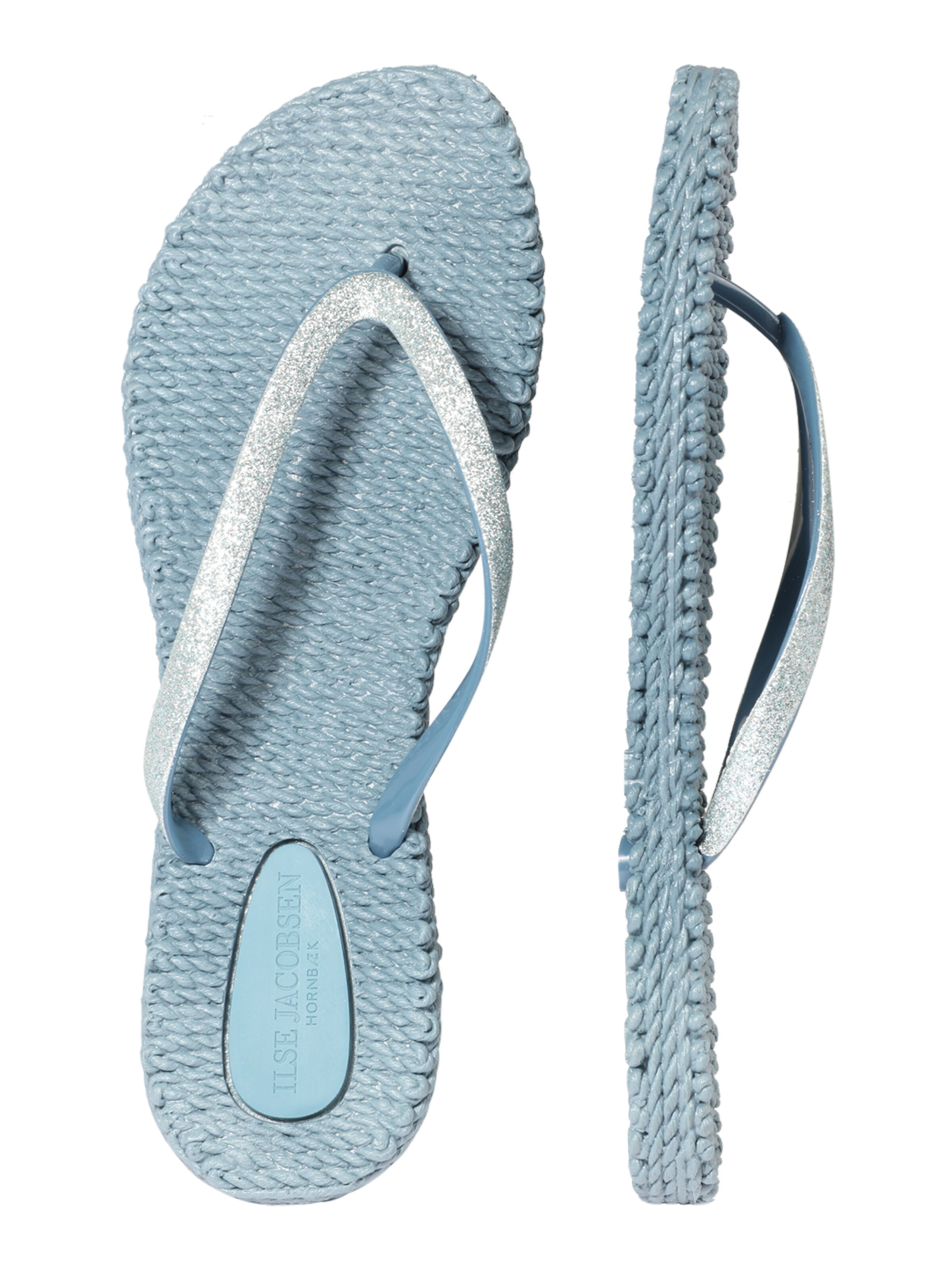 ILSE JACOBSEN Teenslipper 'Cheerful 01' in Blauw