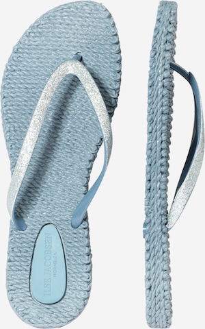 ILSE JACOBSEN Teenslipper 'Cheerful 01' in Blauw