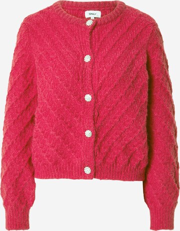 ONLY Knit Cardigan 'YVIE' in Pink: front