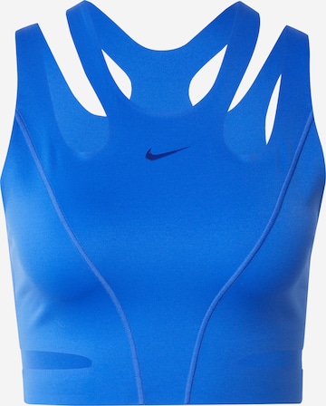 NIKE Bustier Biustonosz sportowy w kolorze niebieski: przód