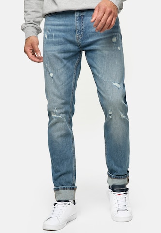 INDICODE JEANS Regular Jeans 'Smalinos' in Blue: front