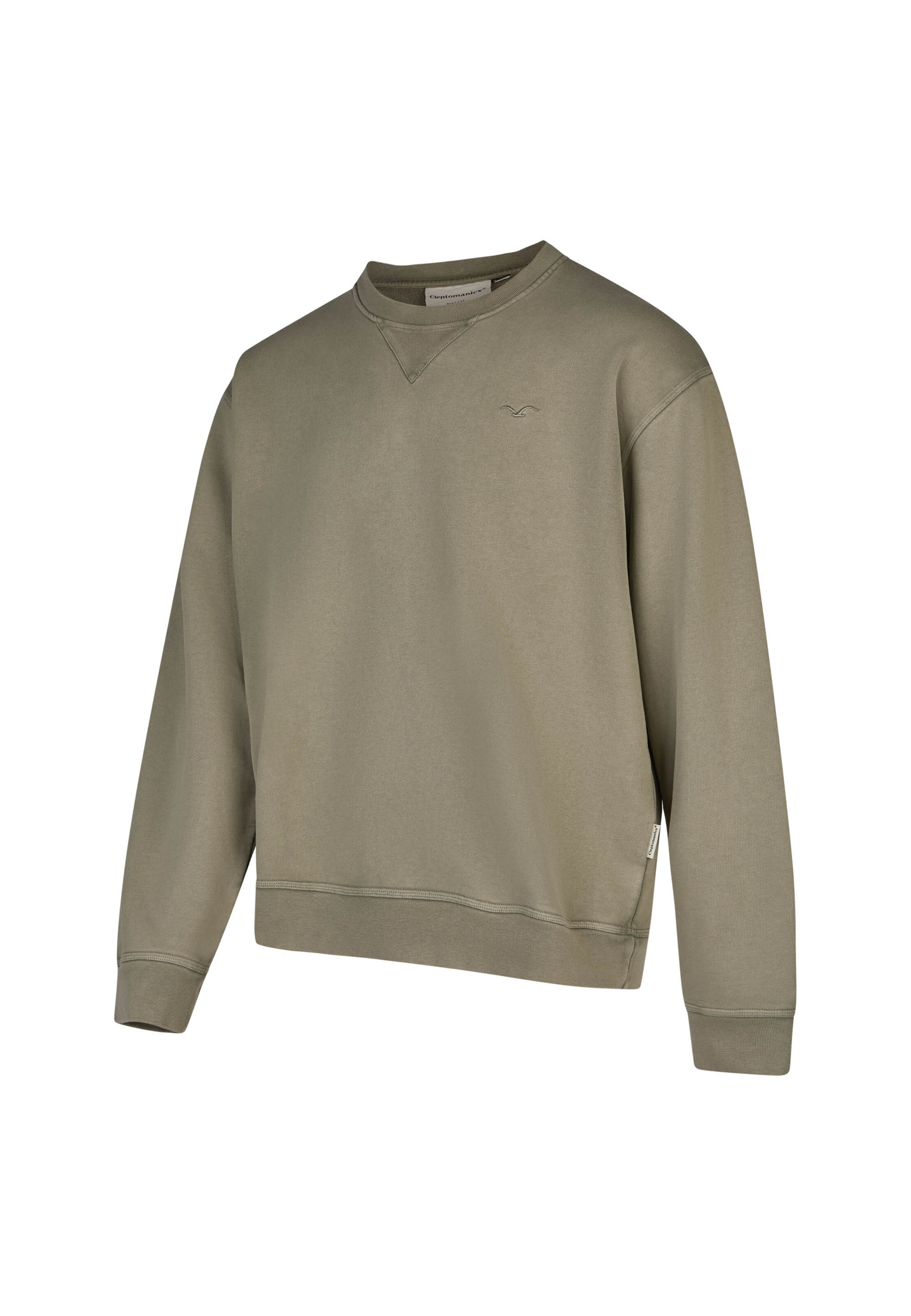 Cleptomanicx Sweatshirt 'Ligull Washed' in Grün