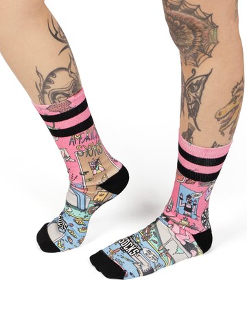 Chaussettes 'American Pie' American Socks en rose
