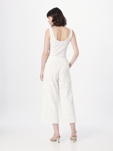 Wide Leg Pantalon TAIFUN en blanc