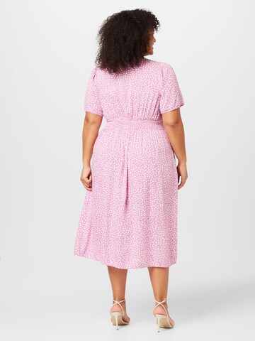 PIECES Curve Kleid 'Tala' in Pink
