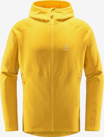 Haglöfs Athletic Fleece Jacket 'Heron' in Yellow: front