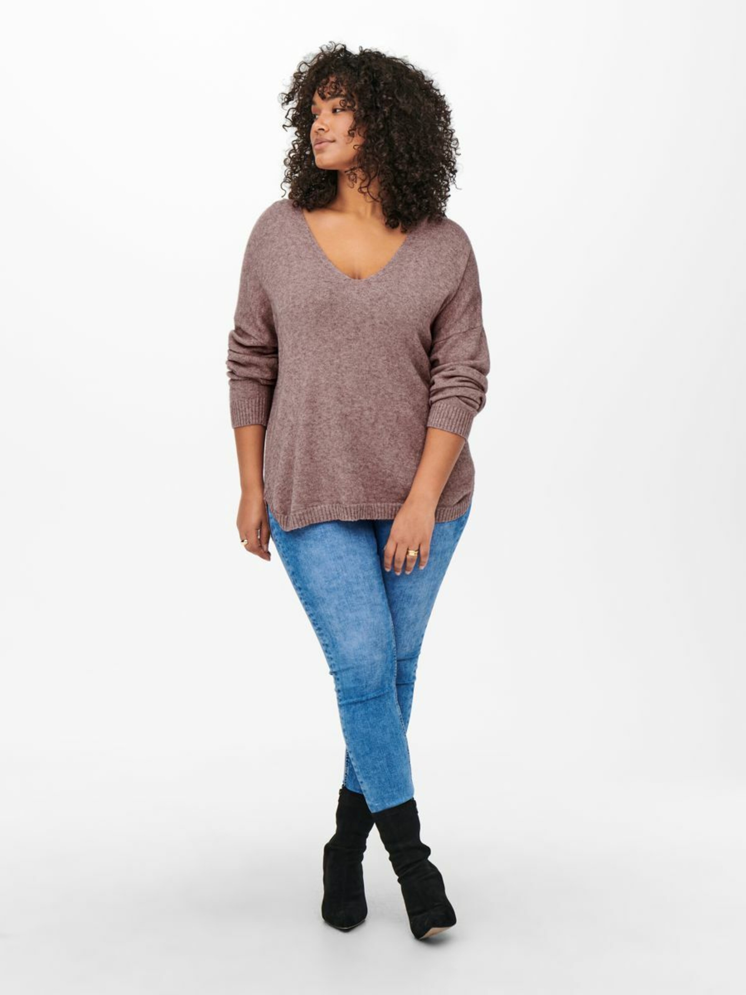 Frauen Pullover & Strick ONLY Carmakoma Pullover 'Margareta' in Pinkmeliert - JR42431 Frauen Pullover & Strick ONLY Carmakoma Pullover 'Margareta' in Pinkmeliert - JR42431