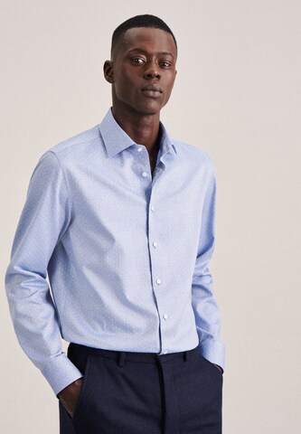 SEIDENSTICKER Slim Fit Hemd in Blau