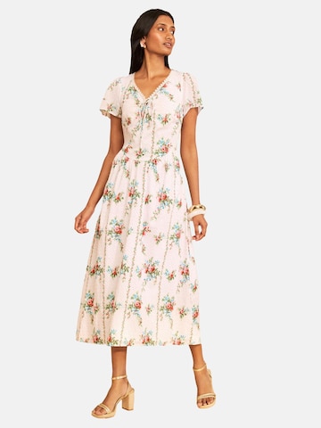 love & roses Jurk in Beige: voorkant