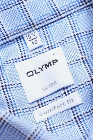 OLYMP Button Up Shirt in M in Blue