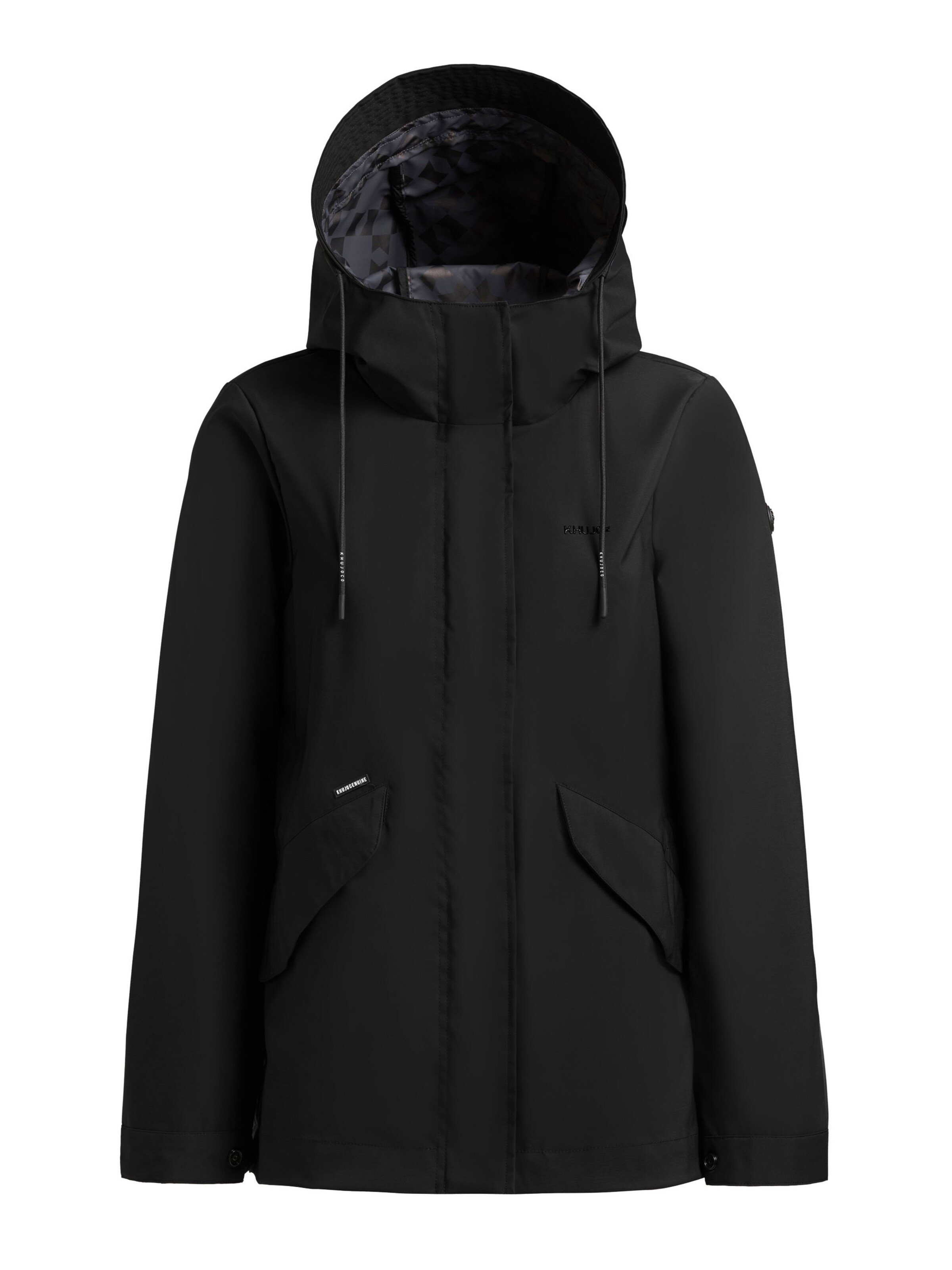 khujo Jacke 'SANG2' in Schwarz: Vorderseite
