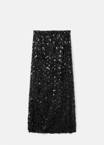 MANGO TEEN Skirt 'Glitter' in Black
