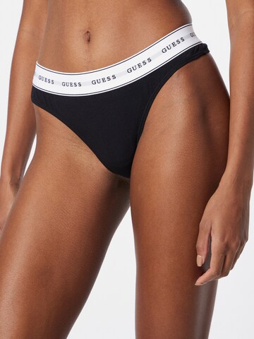 GUESS - Tanga em preto: frente