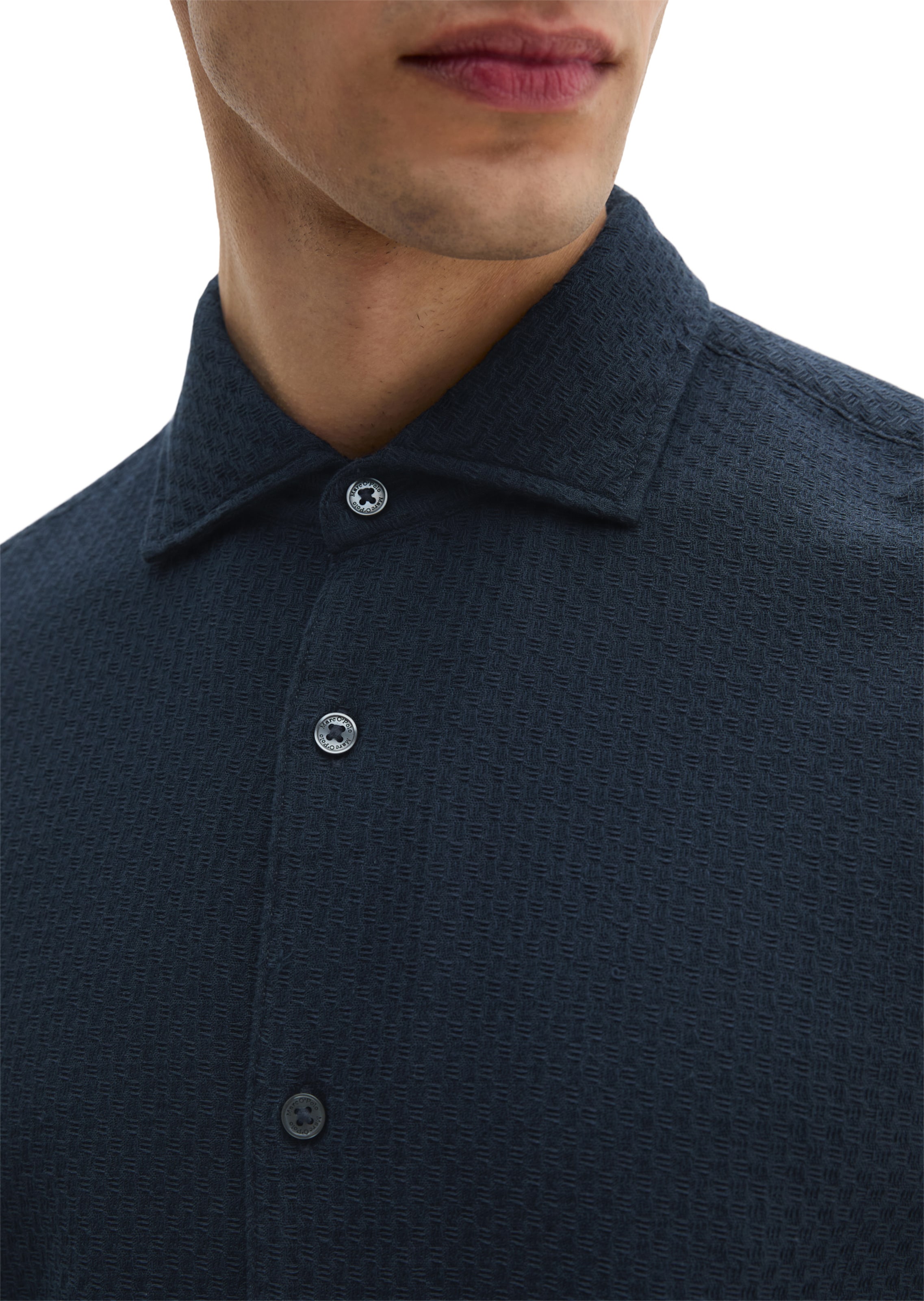Marc O'Polo Regular fit Overhemd in Blauw