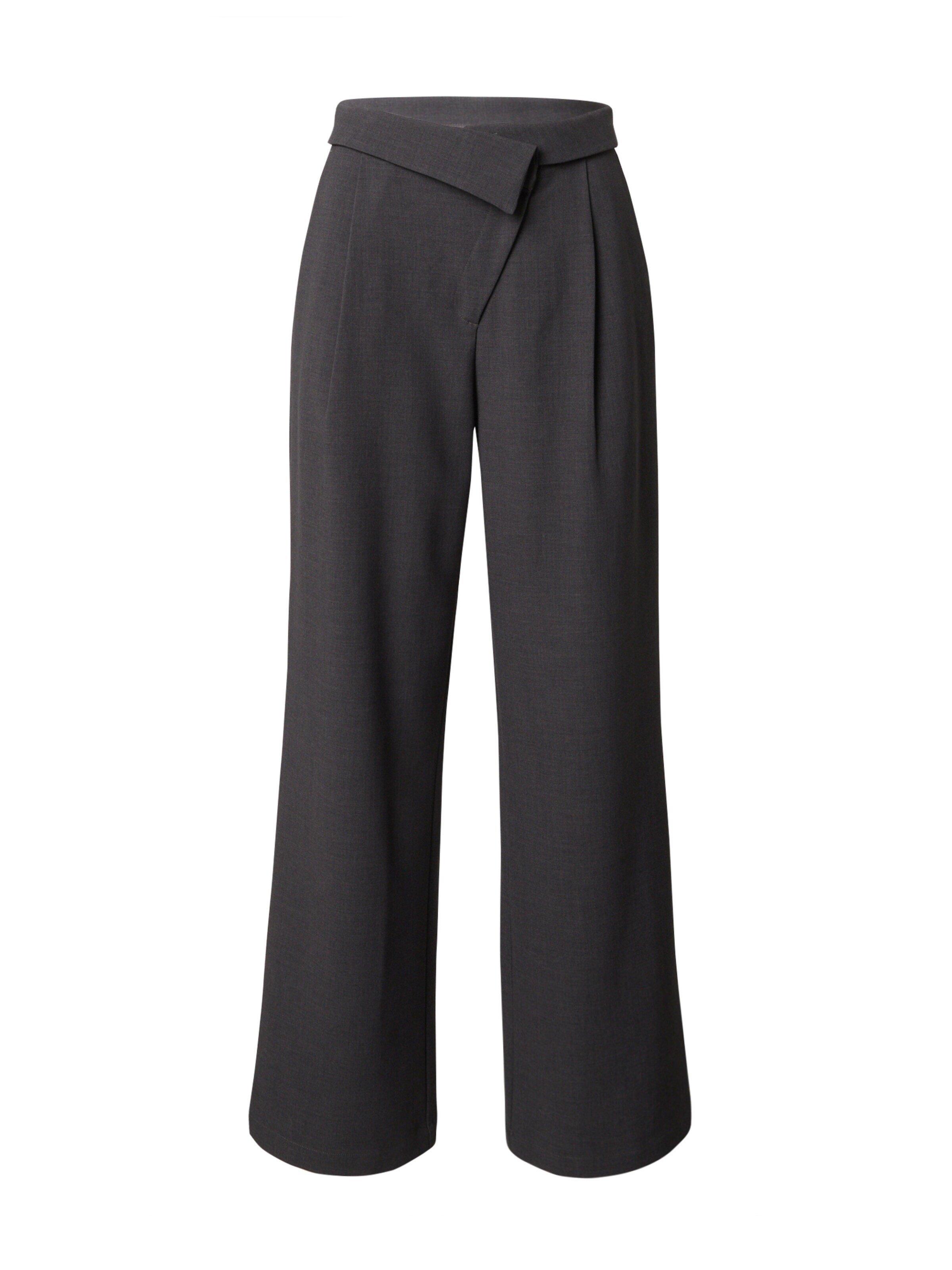 LeGer by Lena Gercke Široke hlačnice Hlače z naborki 'Lucca' | siva barva: sprednja stran