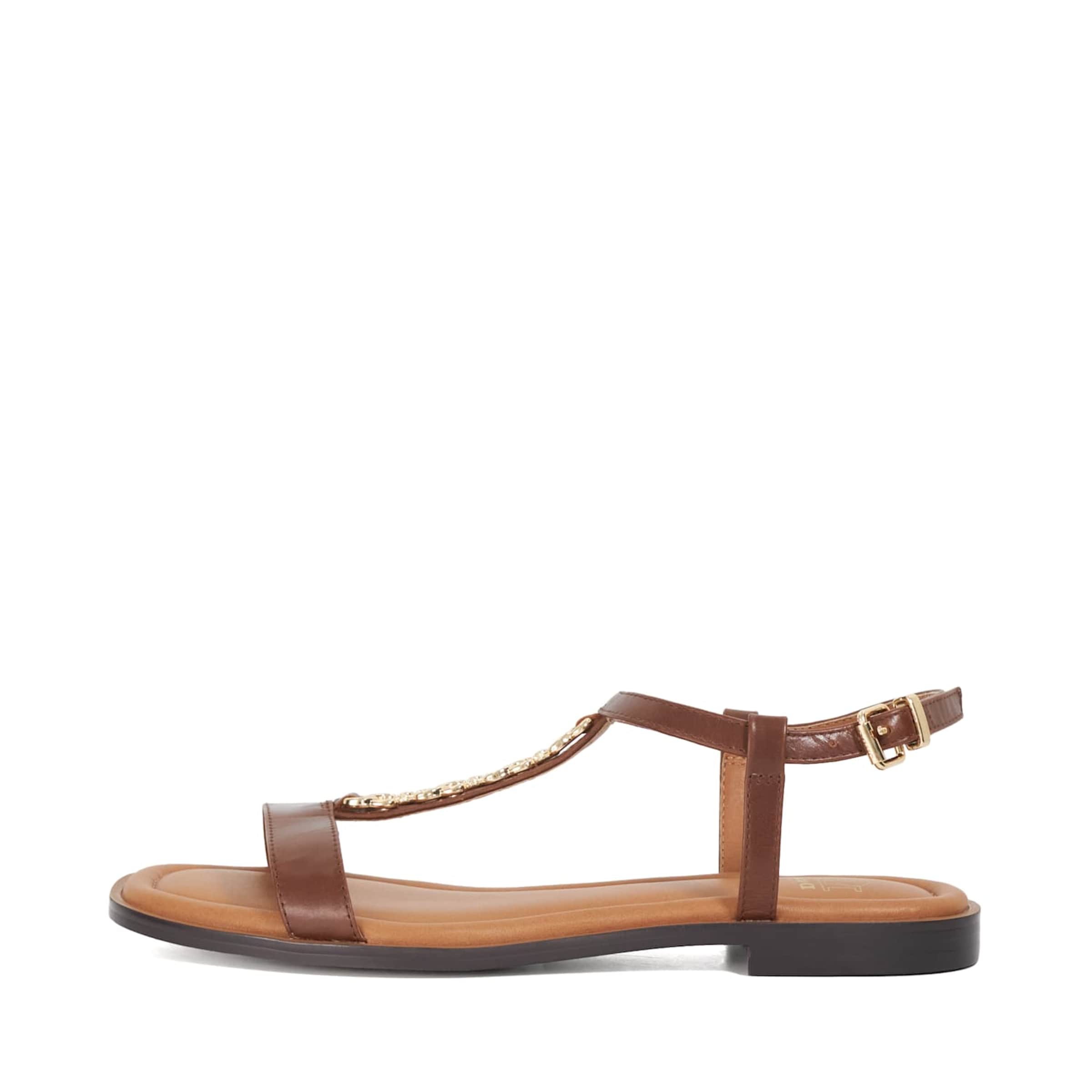 Dune LONDON Sandale 'Lollipops' in Braun