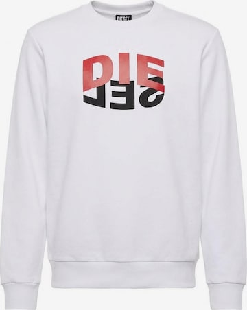 DIESEL Pullover 'S-GIRK-N80' i hvid: forside