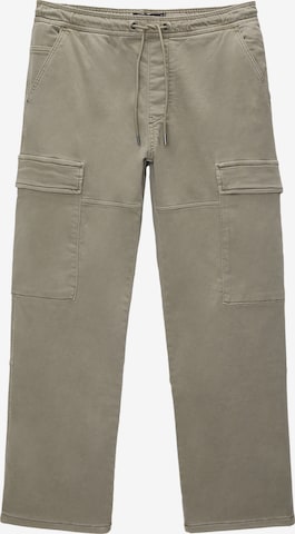 Pull&Bear Loosefit Cargobroek in Beige: voorkant