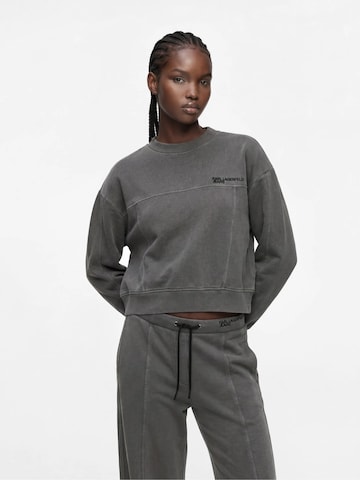 Sweat-shirt KARL LAGERFELD JEANS en gris : devant