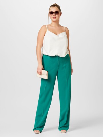 Persona by Marina Rinaldi Loose fit Pleated Pants 'RACHELE' in Green